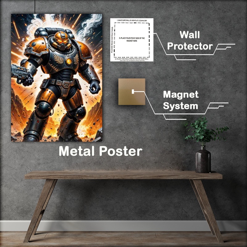 Buy Metal Poster : (Captain boxer of the guardian task force)