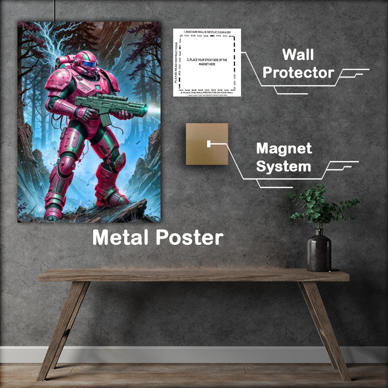 Buy Metal Poster : (Captain crimson of the guardian task force copy)