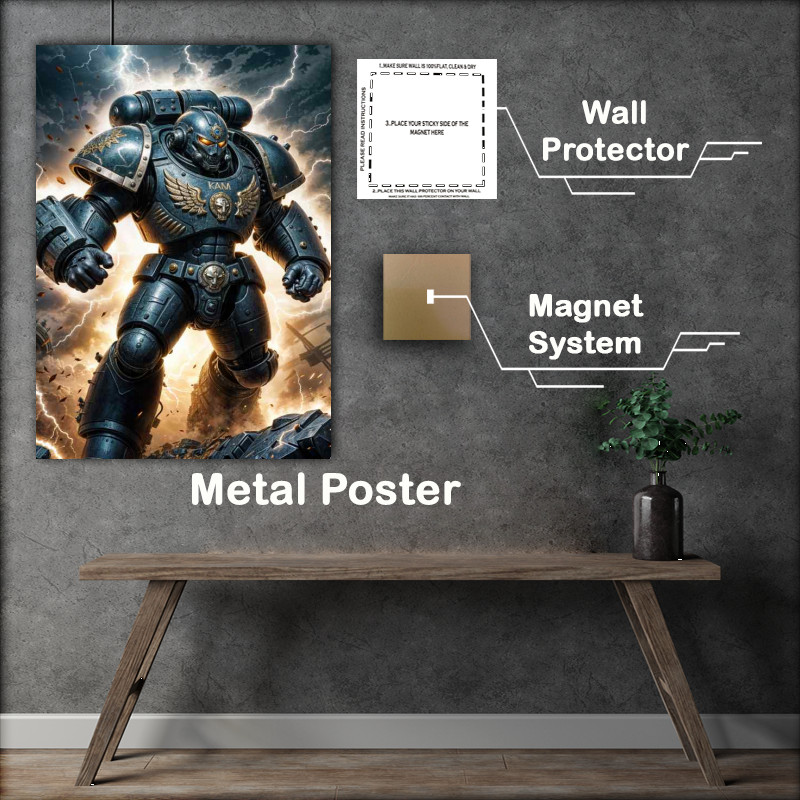 Buy Metal Poster : (Captain electric of the guardian task force)