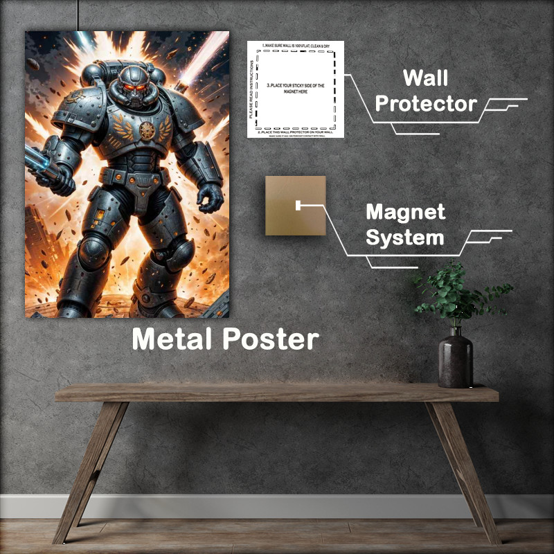Buy Metal Poster : (Captain fighter of the guardian task force)