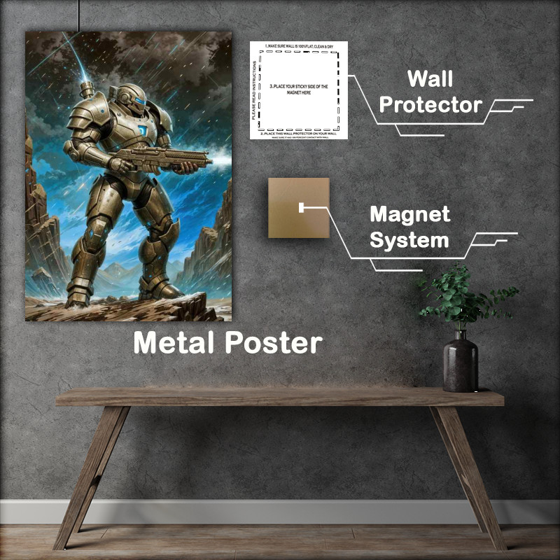 Buy Metal Poster : (Captain guy of the guardian task force)