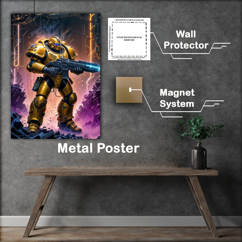 Buy Metal Poster : (Captain marcus of the guardian task force)