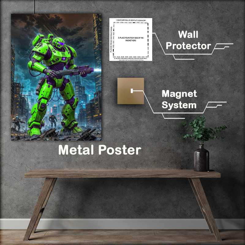 Buy Metal Poster : (Captain riz of the guardian task force)