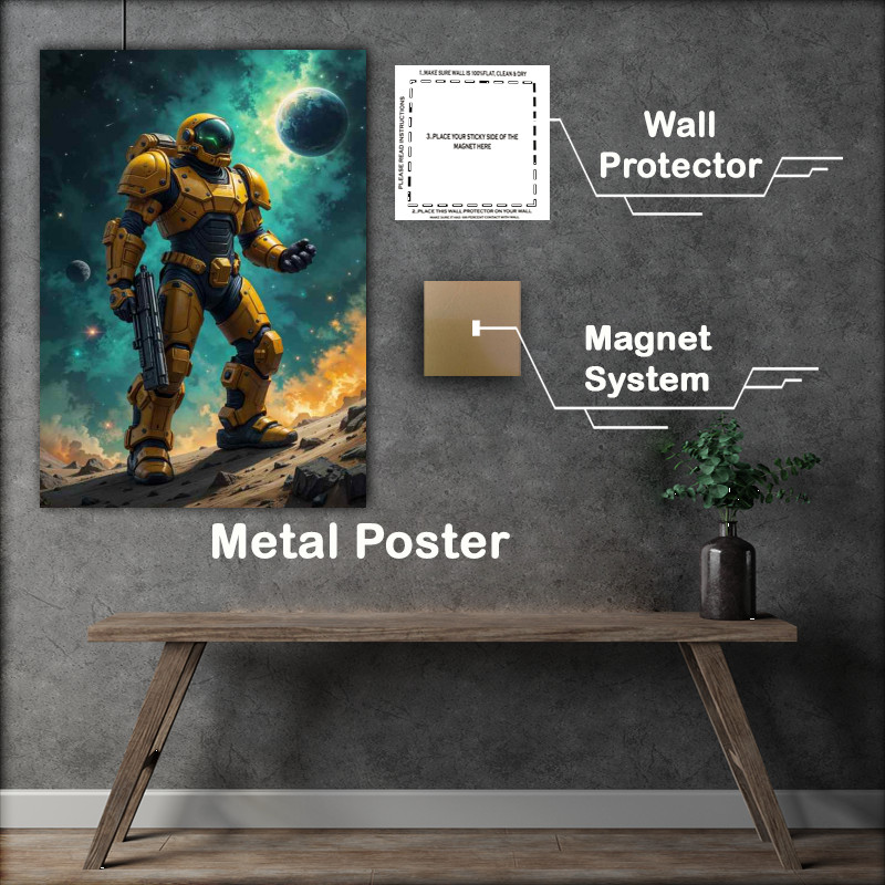 Buy Metal Poster : (Captain tazer of the guardian task force)