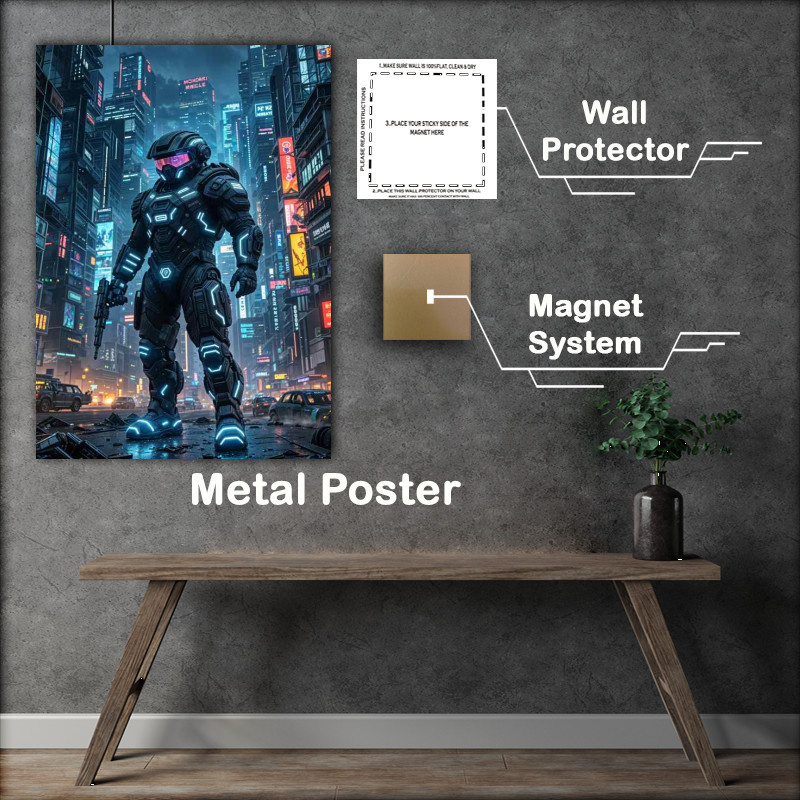 Buy Metal Poster : (Commander alex in battle of the guardian task force)