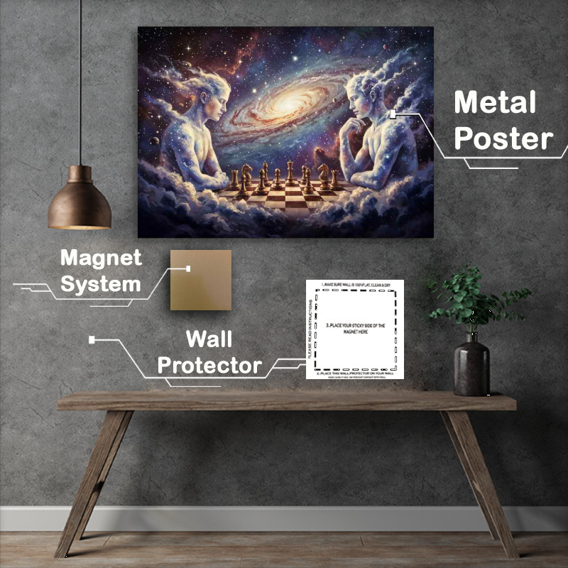 Buy Metal Poster : (Space chess)