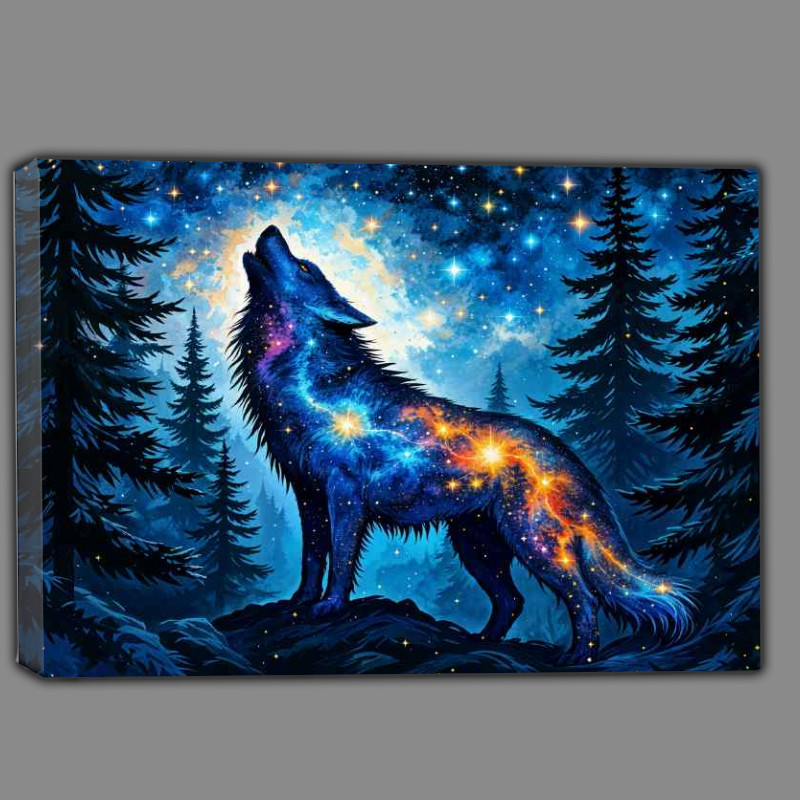 Buy Canvas : (Wolf space howl)