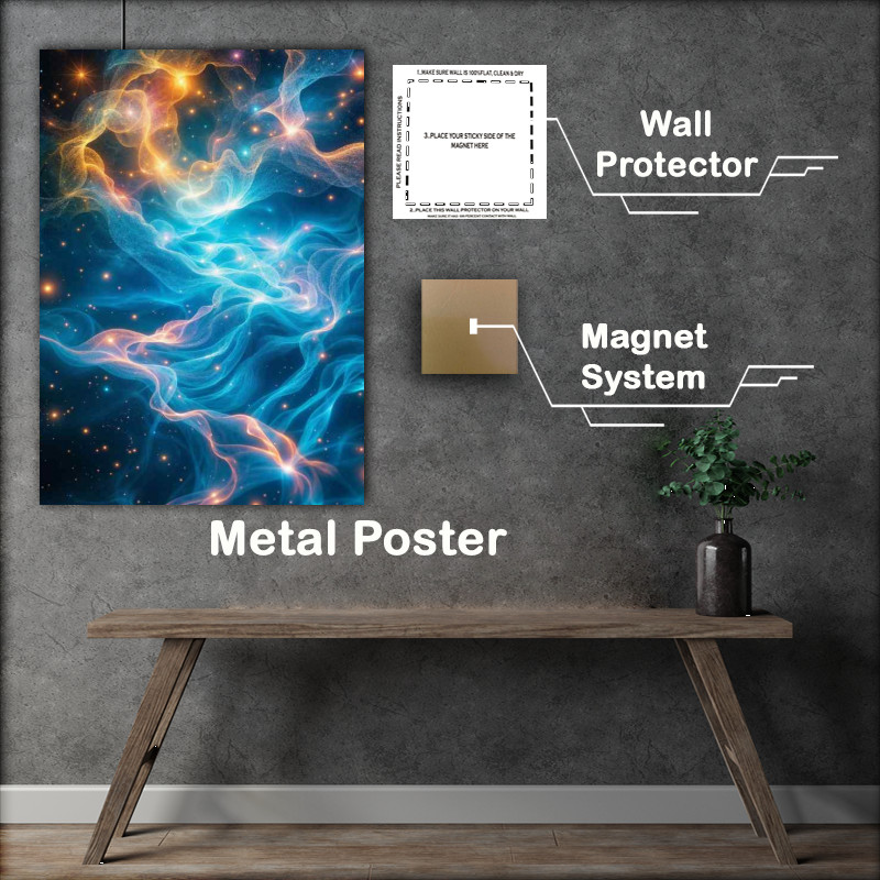 Buy Metal Poster : (Light symphony space matter)