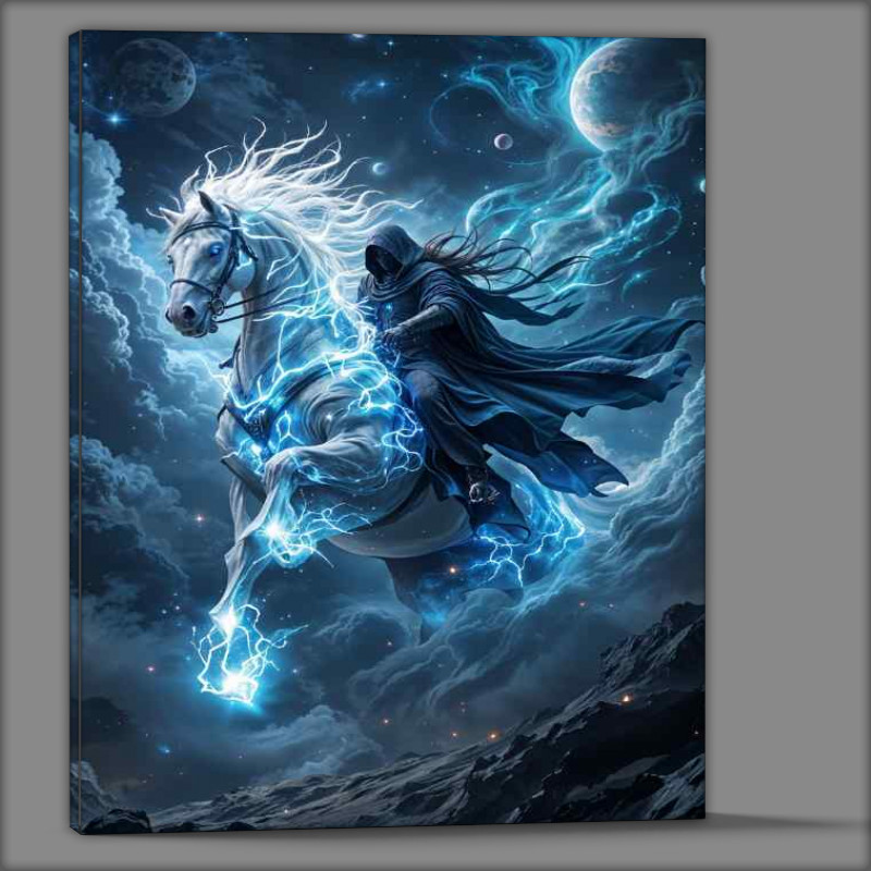 Buy Canvas : (Reaper and his horse in the galaxy)