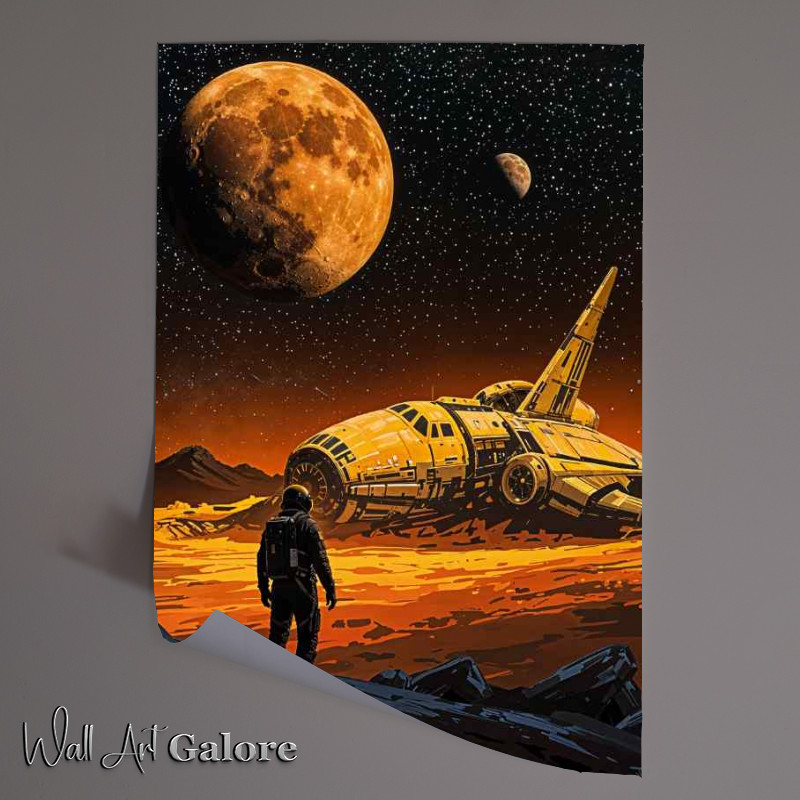 Buy Unframed Poster : (Space landing gone wrong)