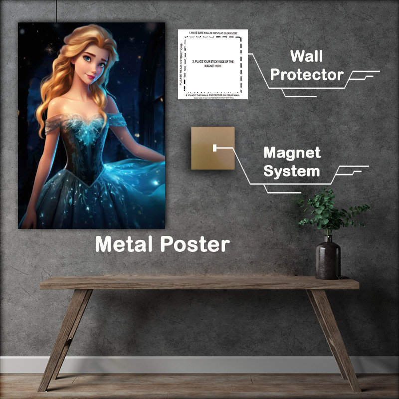 Buy Metal Poster : (Kingdom Ice Queens Reign)