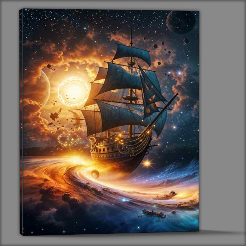 Buy Canvas : (Space ship wanering)