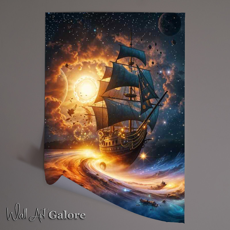 Buy Unframed Poster : (Space ship wanering)