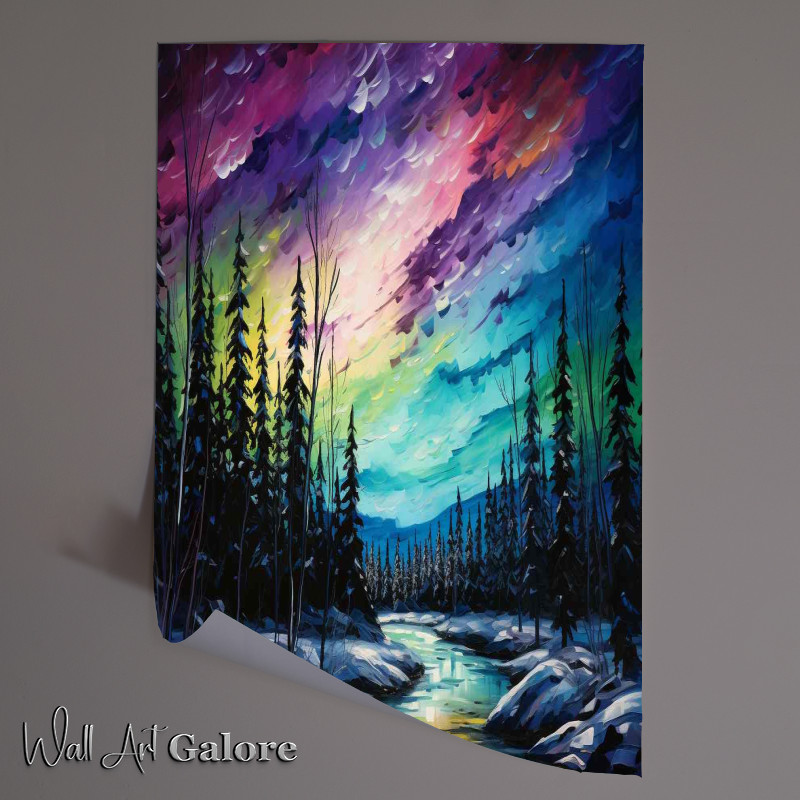Buy Unframed Poster : (Rivers Tranquility Auroras Radiant Performance)
