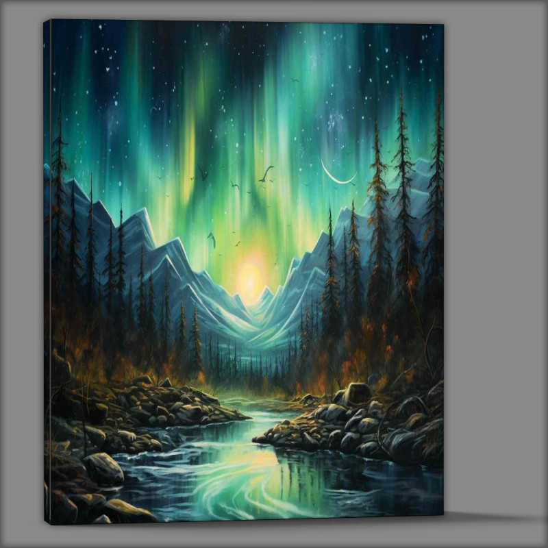 Buy Canvas : (Trees by Northern River)