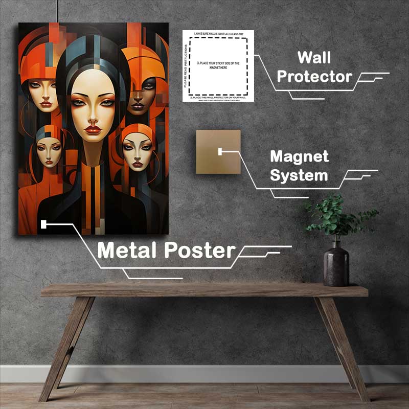 Buy Metal Poster : (Carnival of Faces)