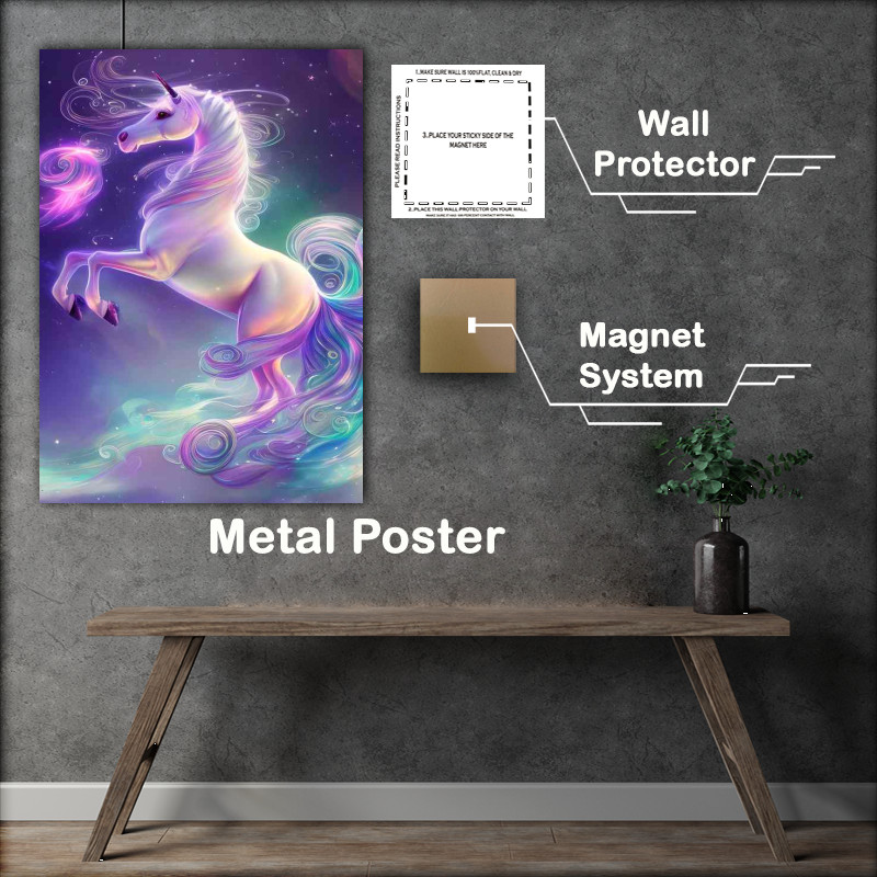 Buy Metal Poster : (Amazing Image Of A Unicorn)