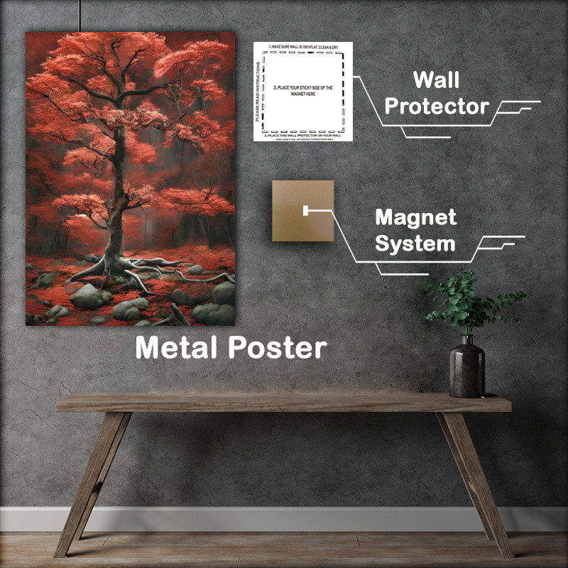 Buy Metal Poster : (Beautiful Tree In The Forest)