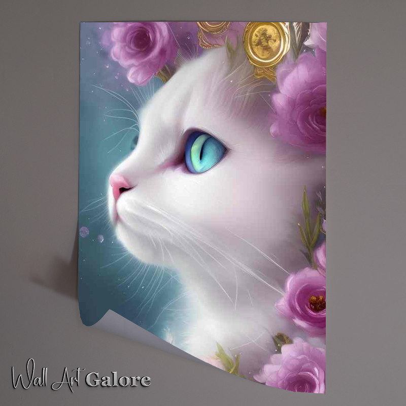 Buy Unframed Poster : (Cute Kitten A Cat Big Blue Eyes)