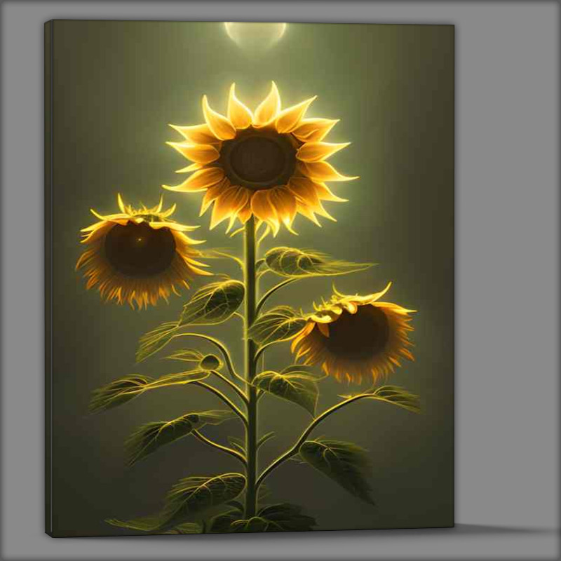 Buy Canvas : (Glow In The Dark Sunflower)