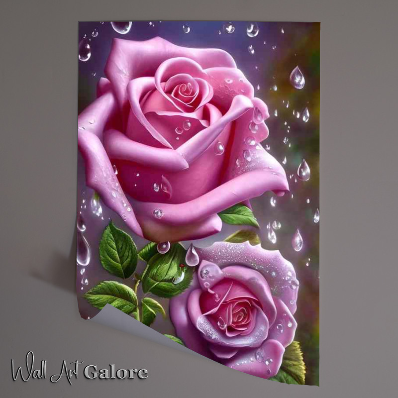 Buy Unframed Poster : (Insanely Detailed Fantasy Whimsical Rose Flower)