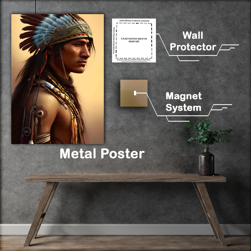 Buy Metal Poster : (Native American Indian)