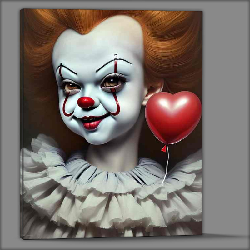 Buy Canvas : (Pennywise With Love Heart Ballon)