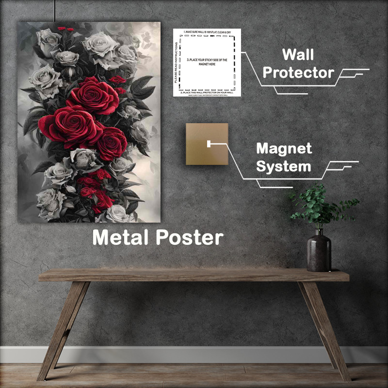 Buy Metal Poster : (Roses In Bloom)