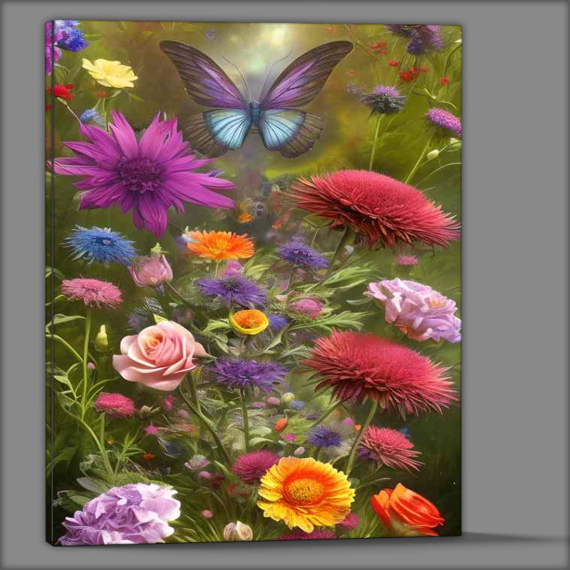 Buy Canvas : (Stunning Botanical Flowers In Bloom)