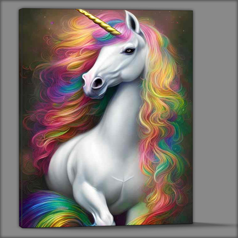 Buy Canvas : (Unicorn Fluffy amazing colours)