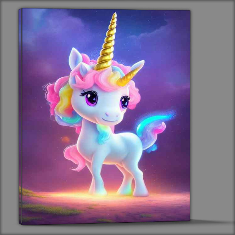 Buy Canvas : (Unicorn With Candy And Sparkles)