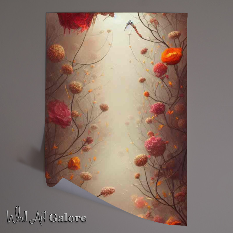 Buy Unframed Poster : (Whimsical Detailed Fantasy Cute Flowers)