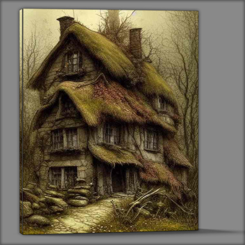 Buy Canvas : (Witches Cottage In The Woods)