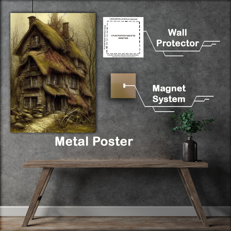 Buy Metal Poster : (Witches Cottage In The Woods)