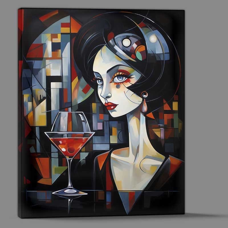 Buy Canvas : (Chromatic Melange woman with a martini)