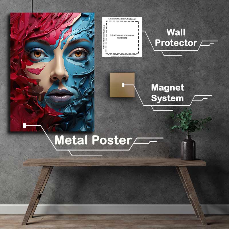 Buy Metal Poster : (Color palette poster art abstract)