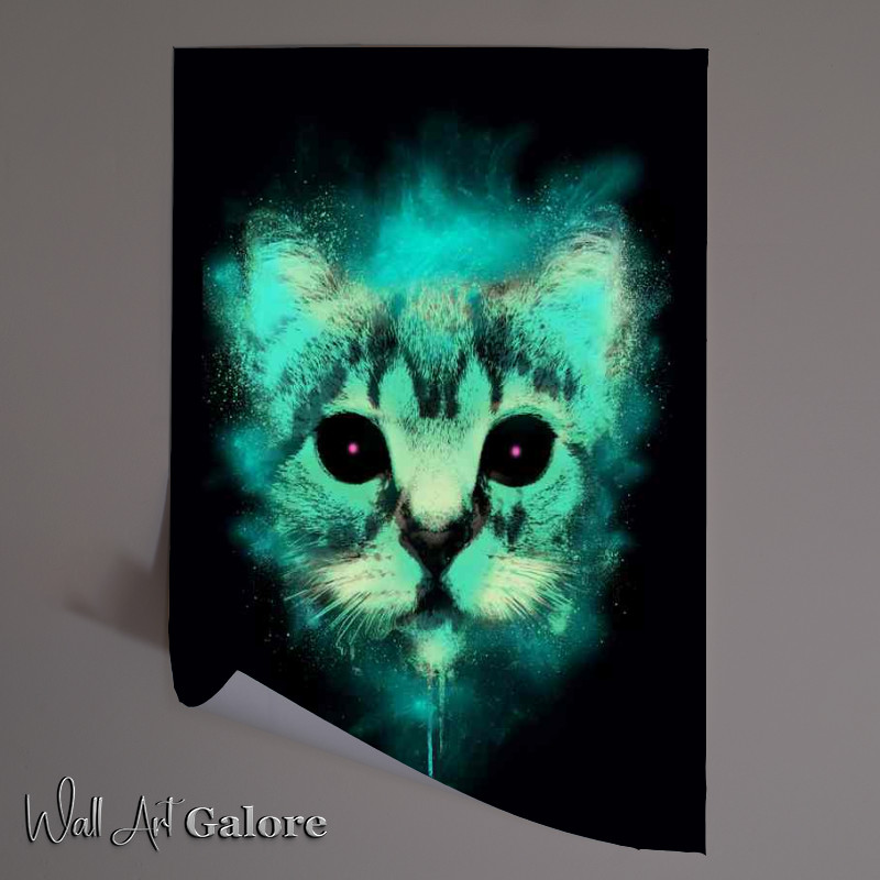 Buy Unframed Poster : (Cosmic cat)