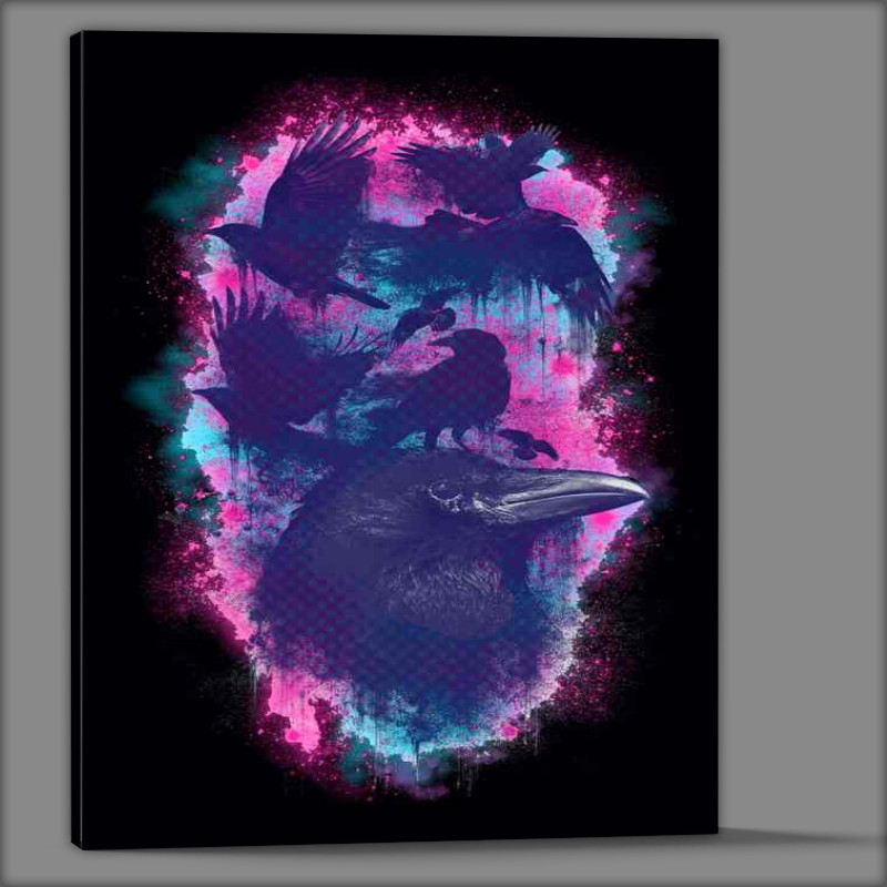 Buy Canvas : (Family of Ravens)