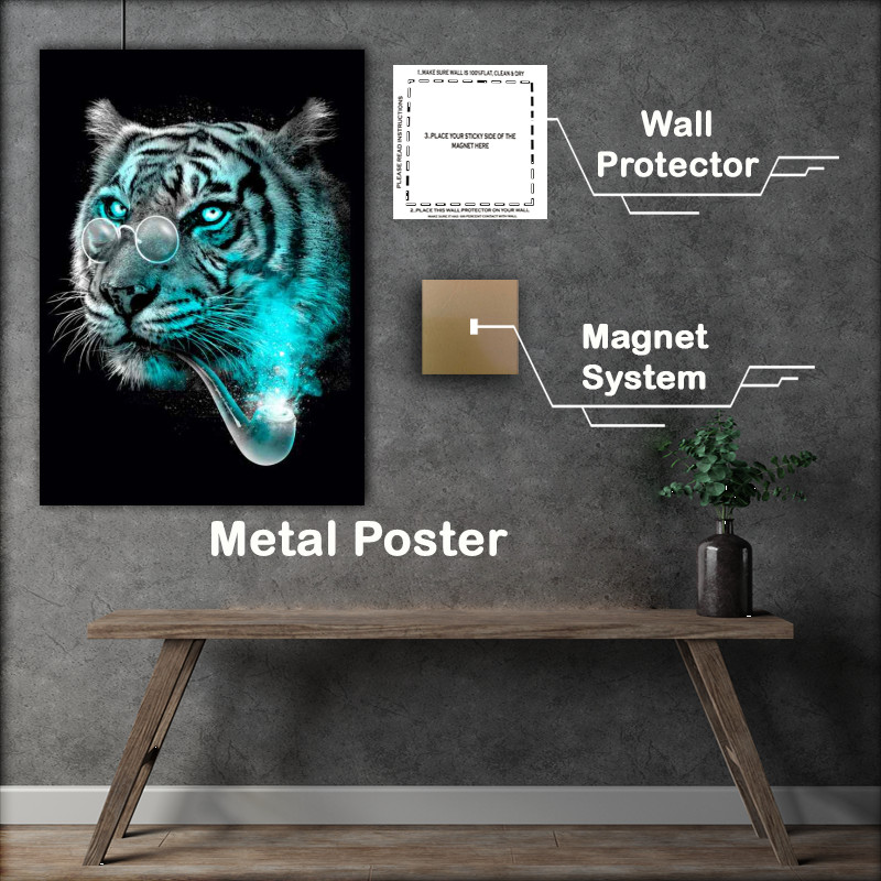 Buy Metal Poster : (Gentle Tiger)