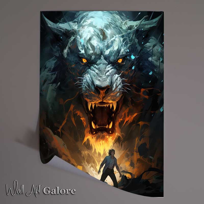 Buy Unframed Poster : (Anime with a person and a large beast)