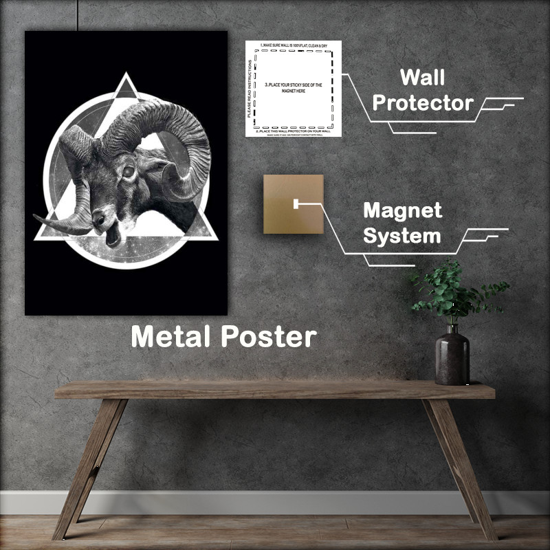 Buy Metal Poster : (Horns and Space)