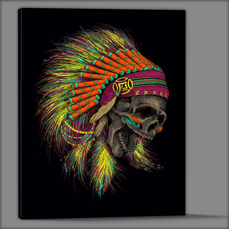 Buy Canvas : (Jamboree skull indian)
