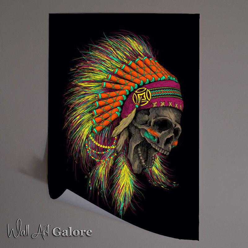 Buy Unframed Poster : (Jamboree skull indian)