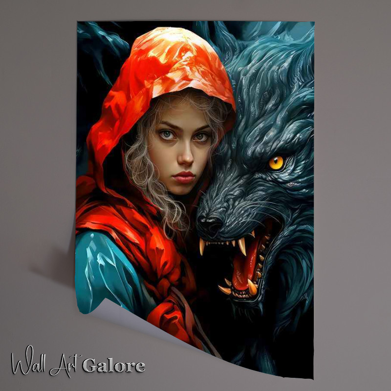 Buy Unframed Poster : (Red riding hood best friends fantasy)