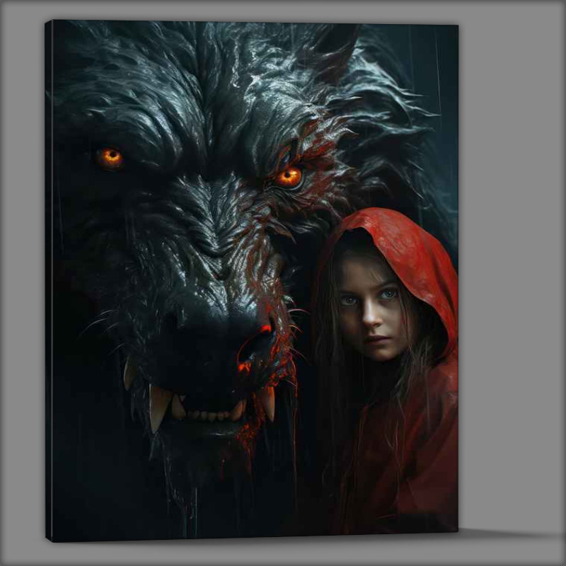 Buy Canvas : (Red riding hoode and her protector)
