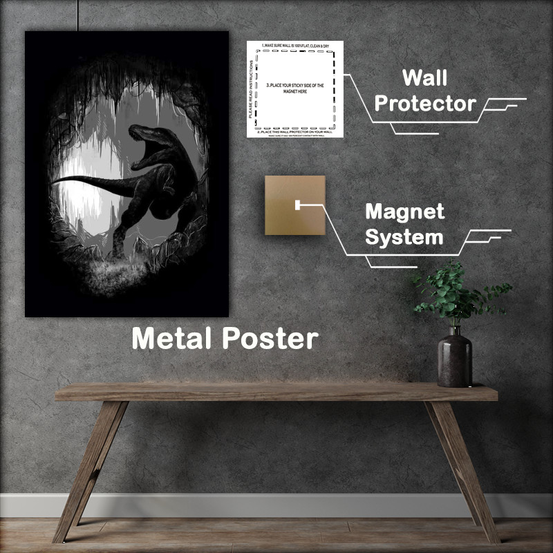 Buy Metal Poster : (Prehistoric Cave)