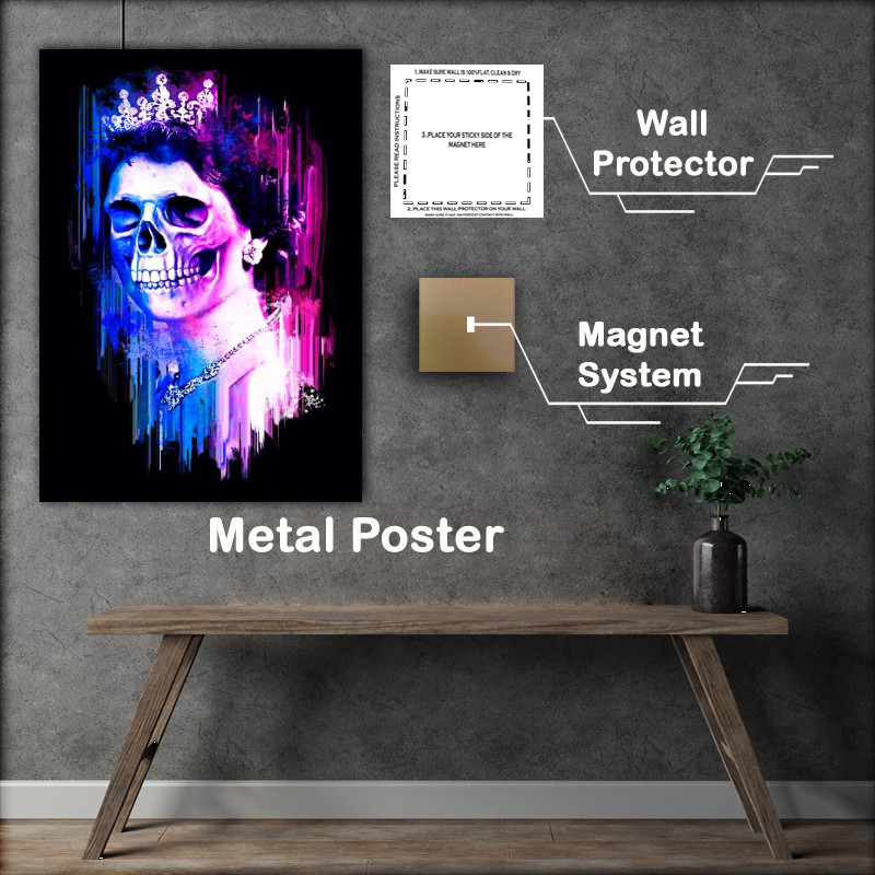 Buy Metal Poster : (Queen of Skulls)