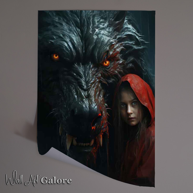Buy Unframed Poster : (Red riding hoode and her protector)