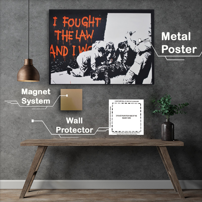 Buy Metal Poster : (I fought the war and won)