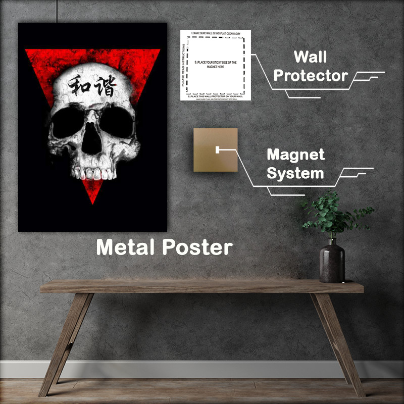 Buy Metal Poster : (Skull In Peace)